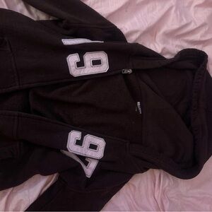 Brown & pink 1997 Hollister zip up